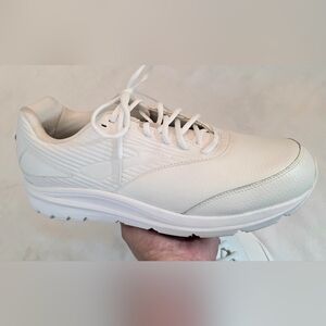 Brooks Addiction Walker Men's Walking Shoes 1103181D142 White Leather sz 14 2E W